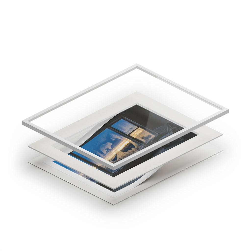 Fine Art Prints - Melancholic Window Reflection Art - Quiet...