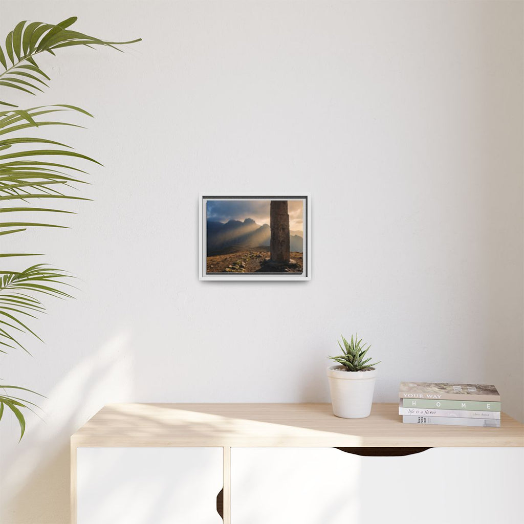 Framed Matte Canvas - Sun Peak