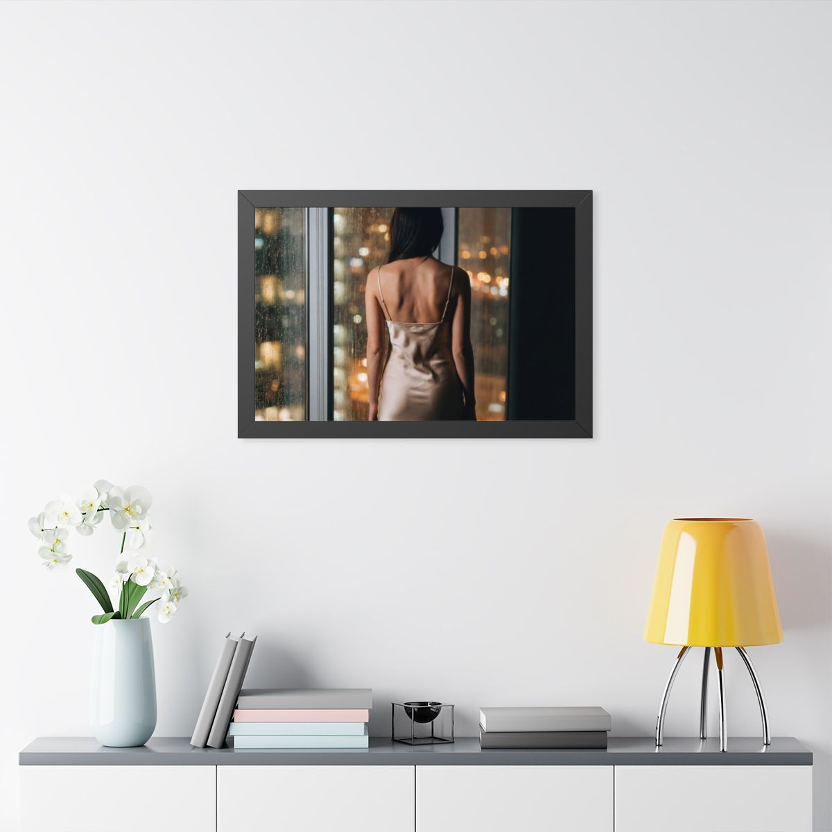 Framed Horizontal Poster - Golden Rainscape (14×11, 16×12......