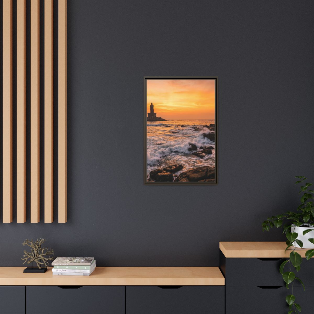 Framed Matte Canvas - Majestic Golden Coast