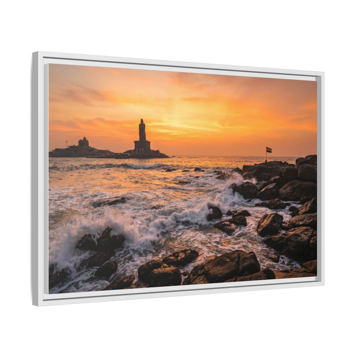 Framed Matte Canvas - Majestic Golden Coast