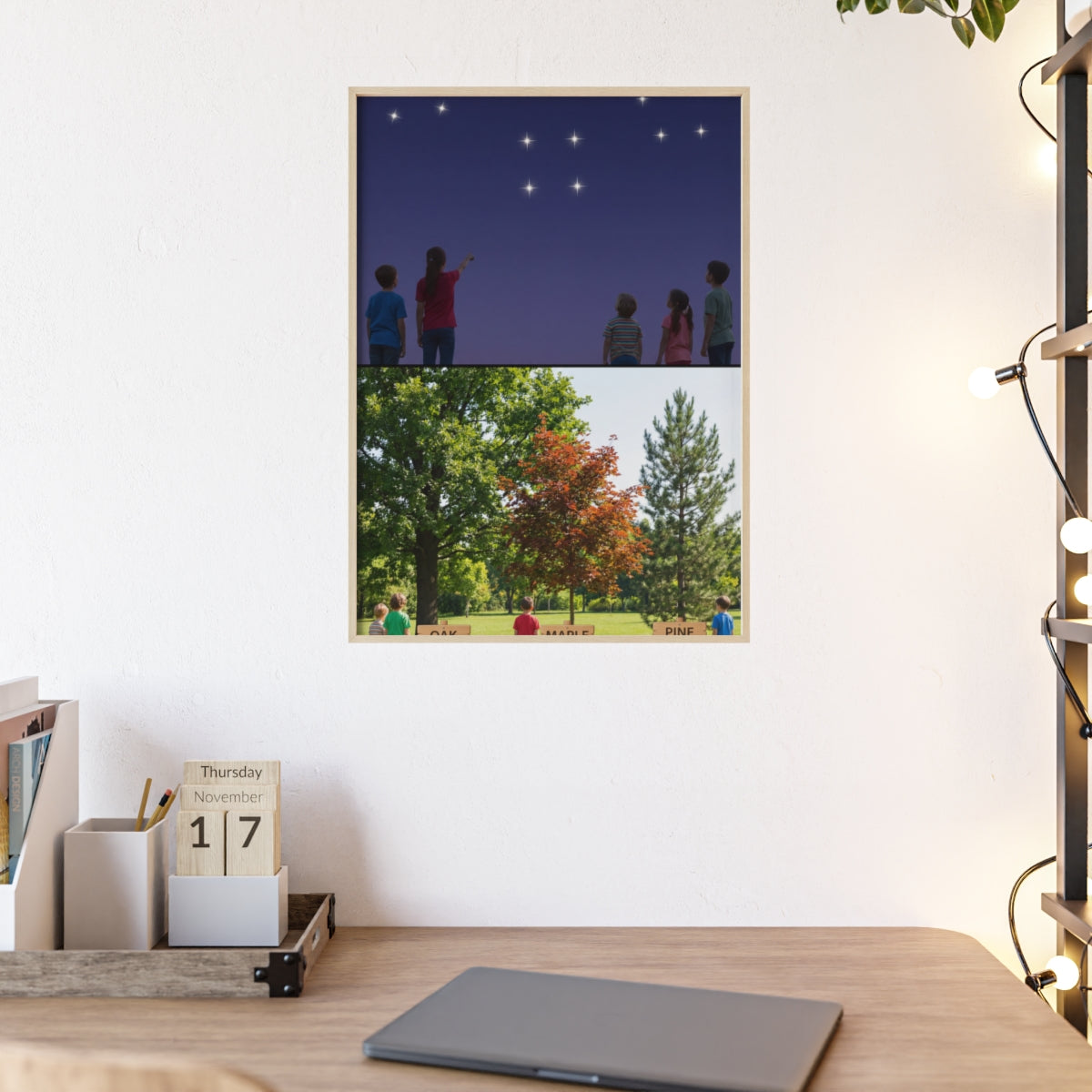 Wooden Framed Poster - Wonder — Portrait