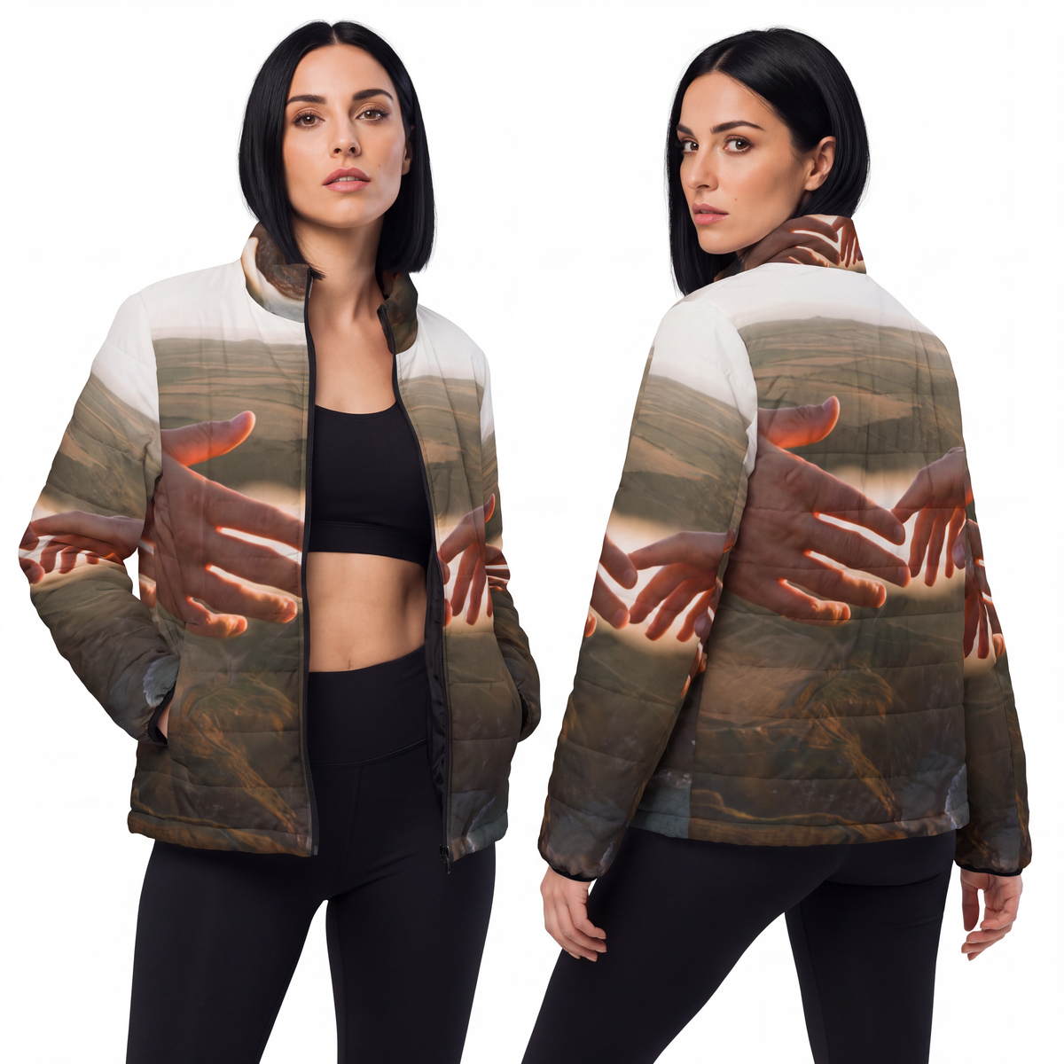 Women's Puffer Jacket - The Infinite Touch | Ethereal... |...