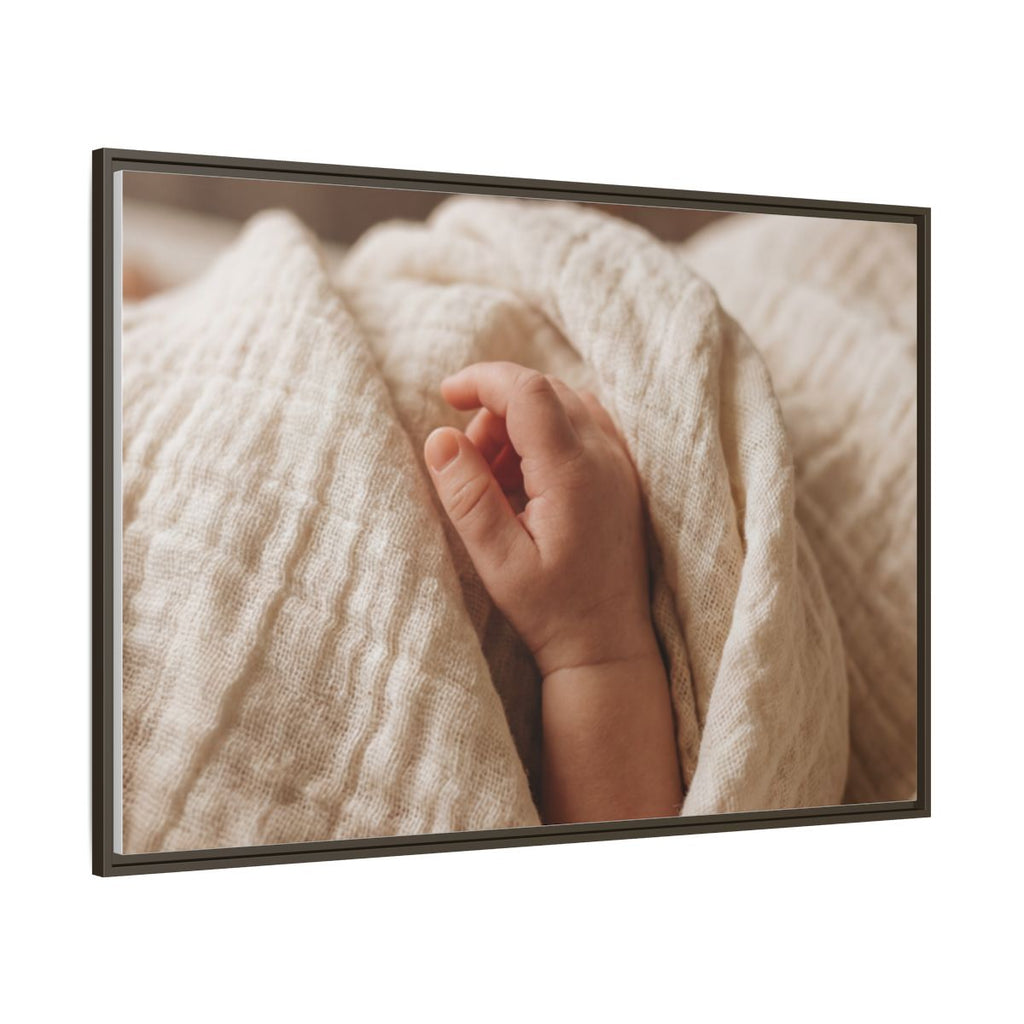 Framed Matte Canvas - Neutral Nursery — Espresso / 1.25"