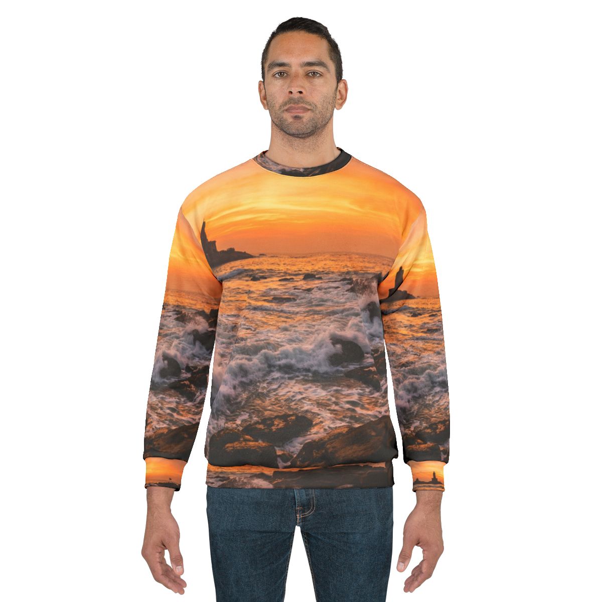 Unisex Sweatshirt - Golden Coastal Horizon