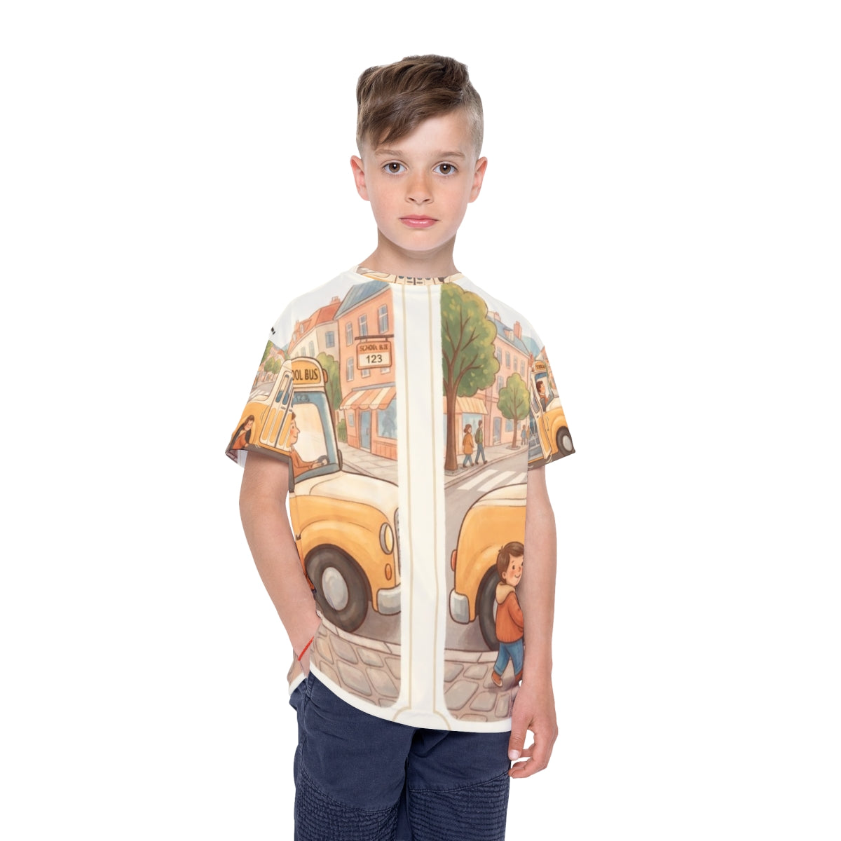 Kids Sports Jersey - School Bus Team Route | Echovira...