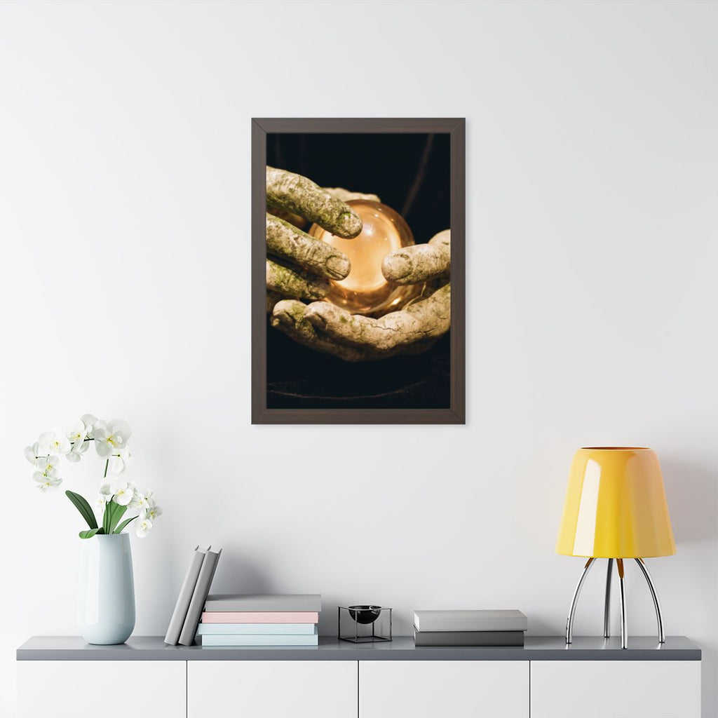 Framed Vertical Poster - Ancient Sight — Walnut (11×14... |...