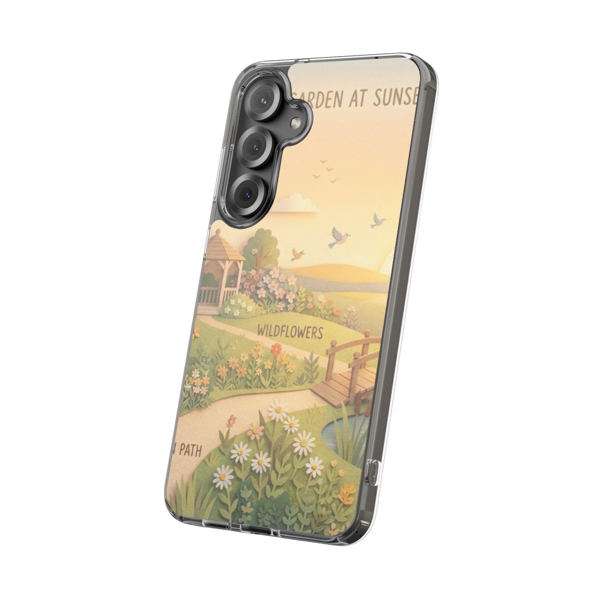 Clear Impact-Resistant Cases - Clear Phone Case - Sunset......