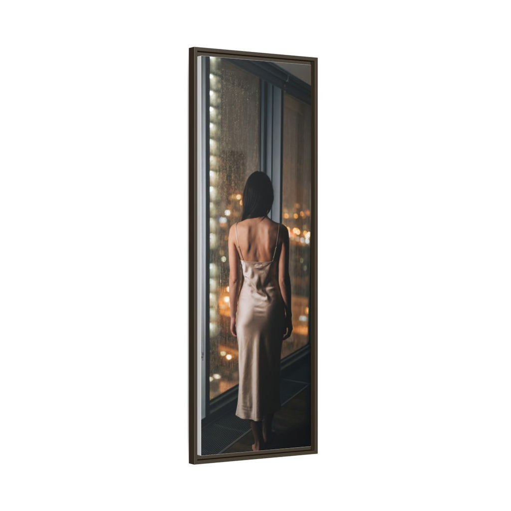 Framed Matte Canvas - Cinematic Nights — Espresso / 1.25"