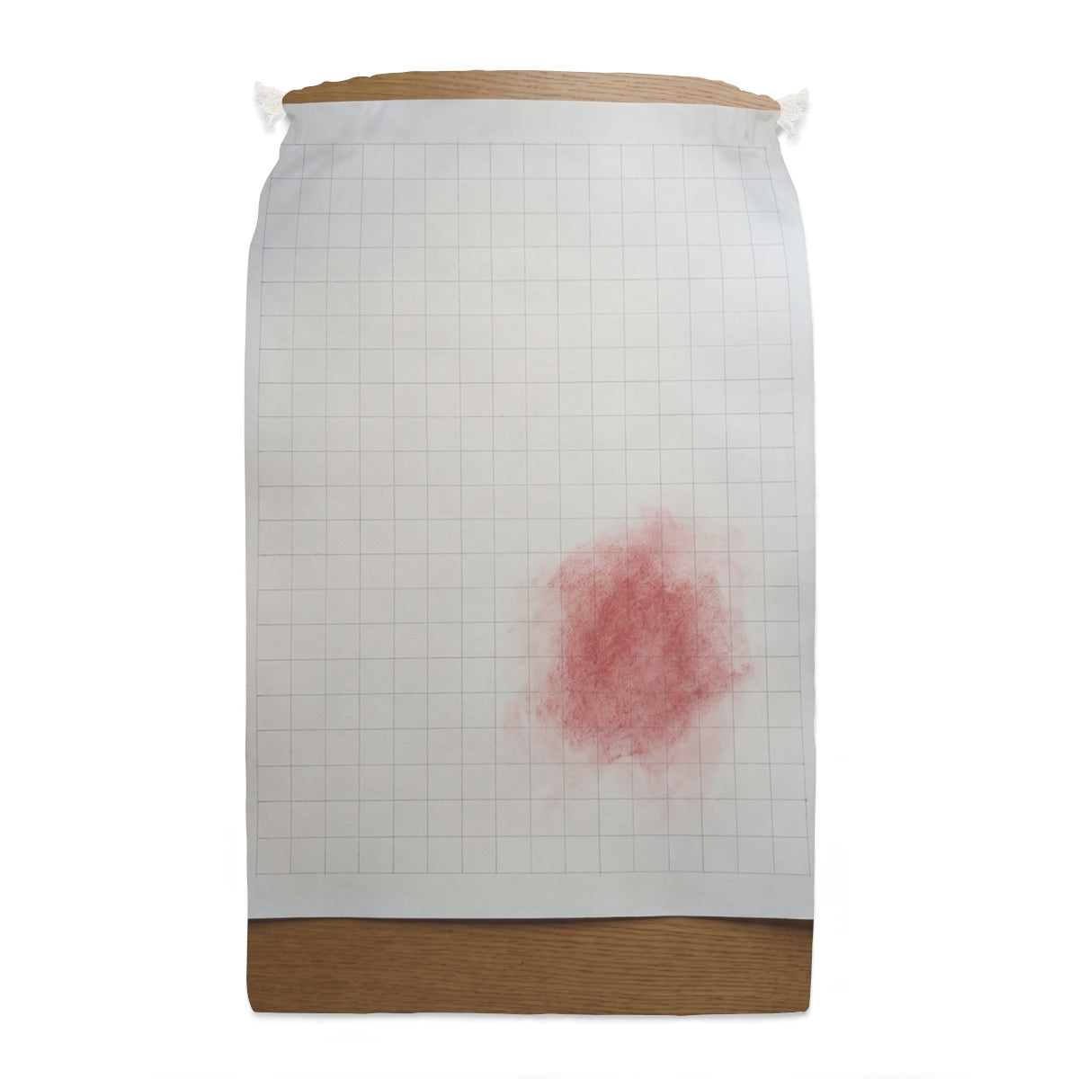 Sack - Crimson Grid Drawstring Storage | Echovira Gallery