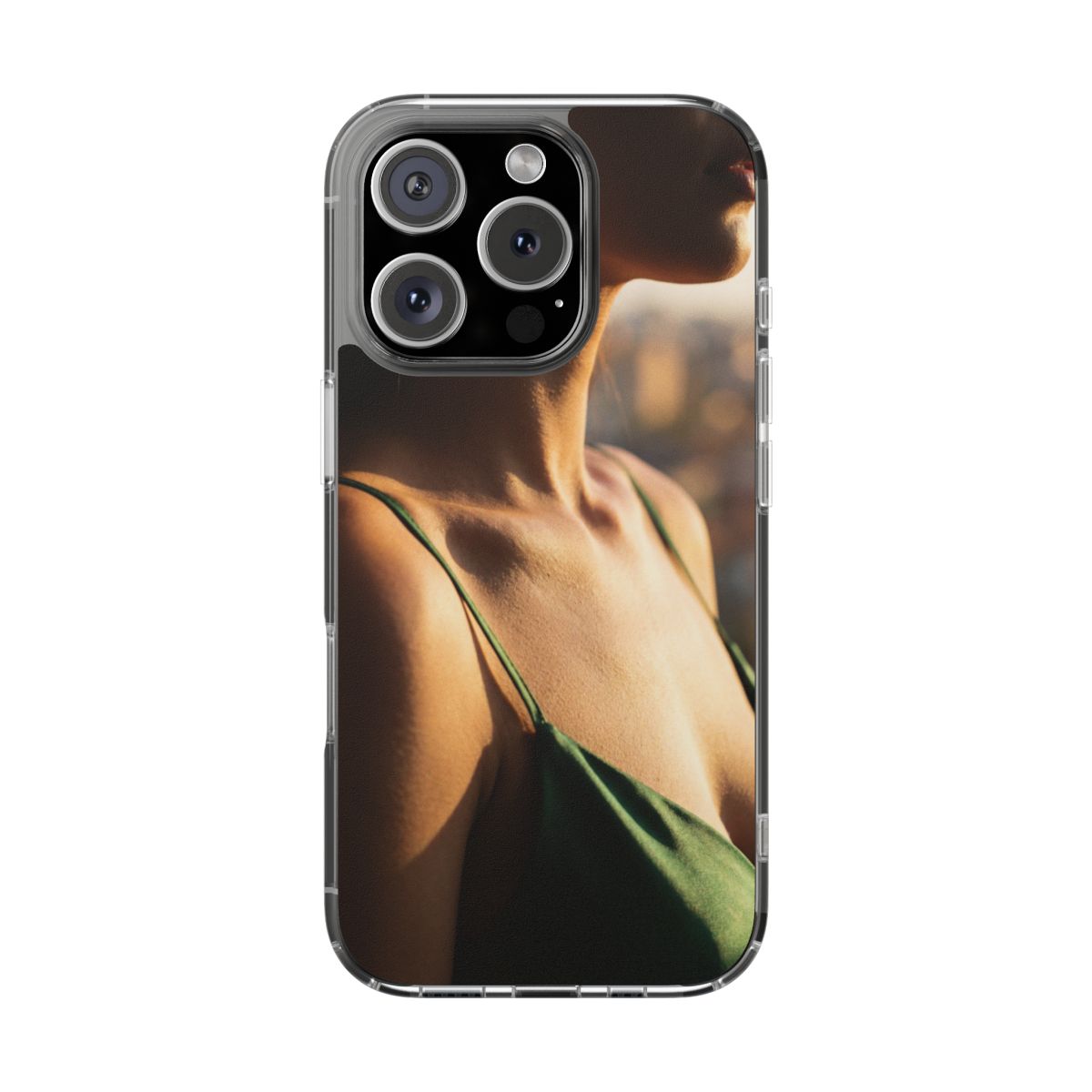 Clear Impact-Resistant Cases - Clear Phone Case - Emerald...