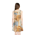 Mädchen ärmelloses Sommerkleid – Sanfte blaue Träume