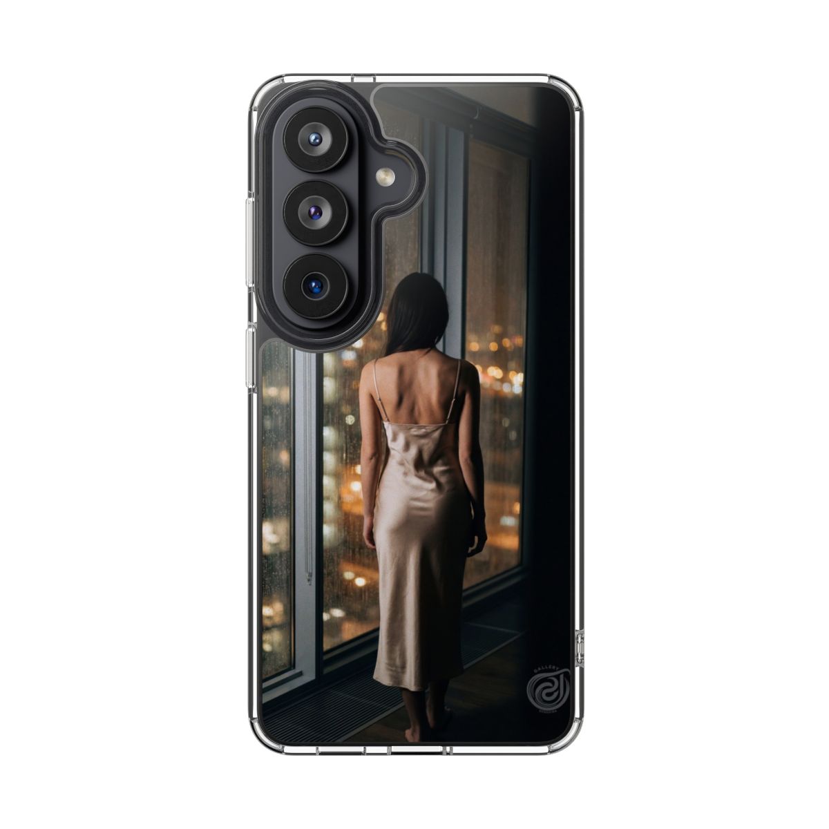 Clear Impact-Resistant Cases - Midnight Rain Clear Phone......