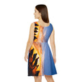 Women's Skater Dress - Sunset Horizon | Echovira Gallery