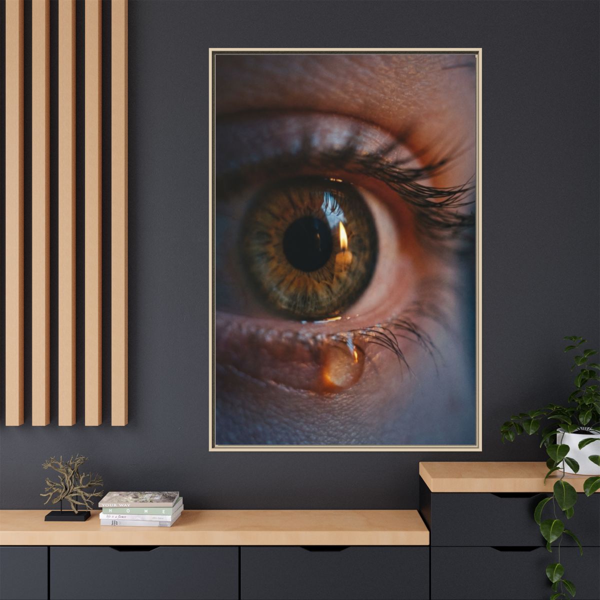 Matte Canvas, Framed - Luminous Tear