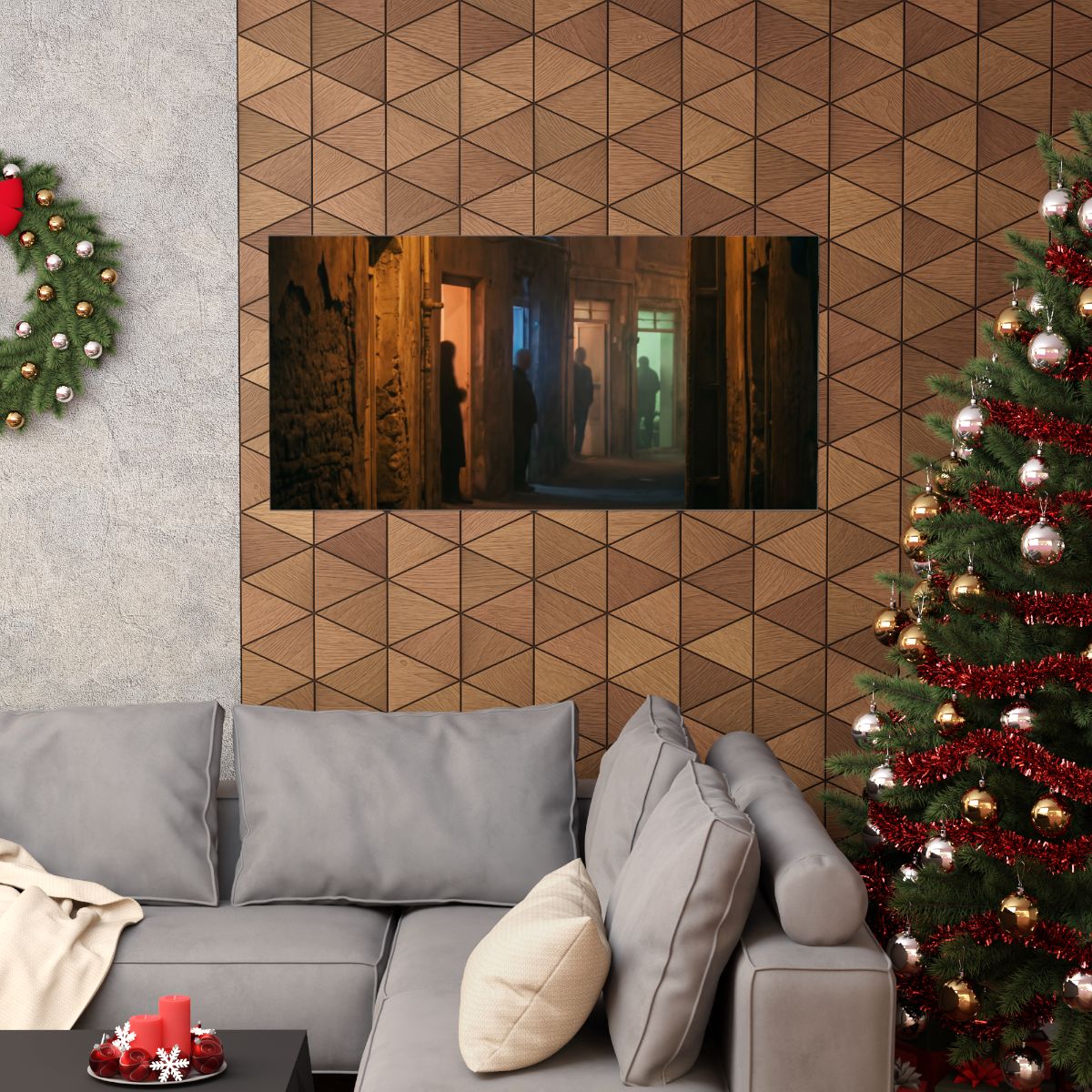 Matte Horizontal Posters - Shadowed Alleyway Mystery Art......