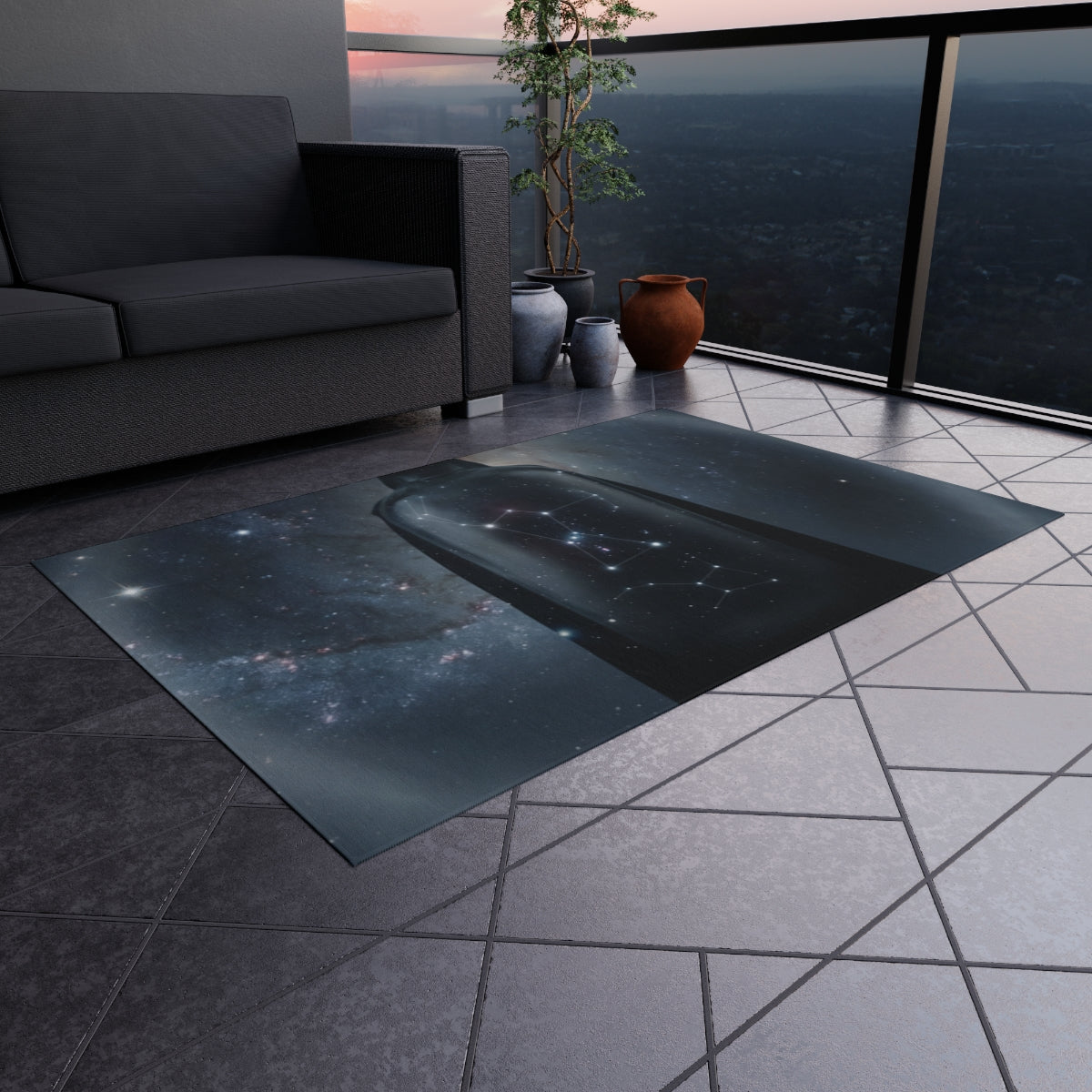 Outdoor Rug - Orion Constellation Deck | Echovira Gallery