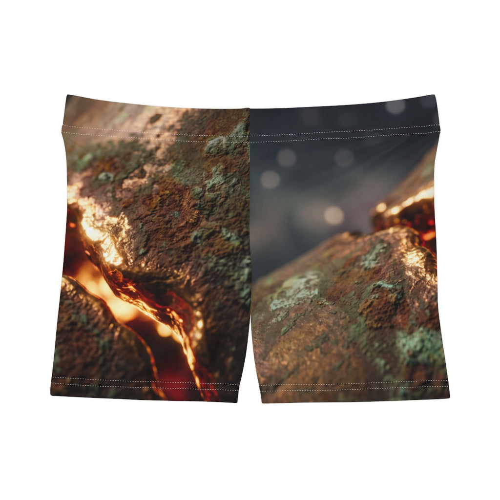 Women's Shorts - Molten Bronze Rift | Echovira Gallery