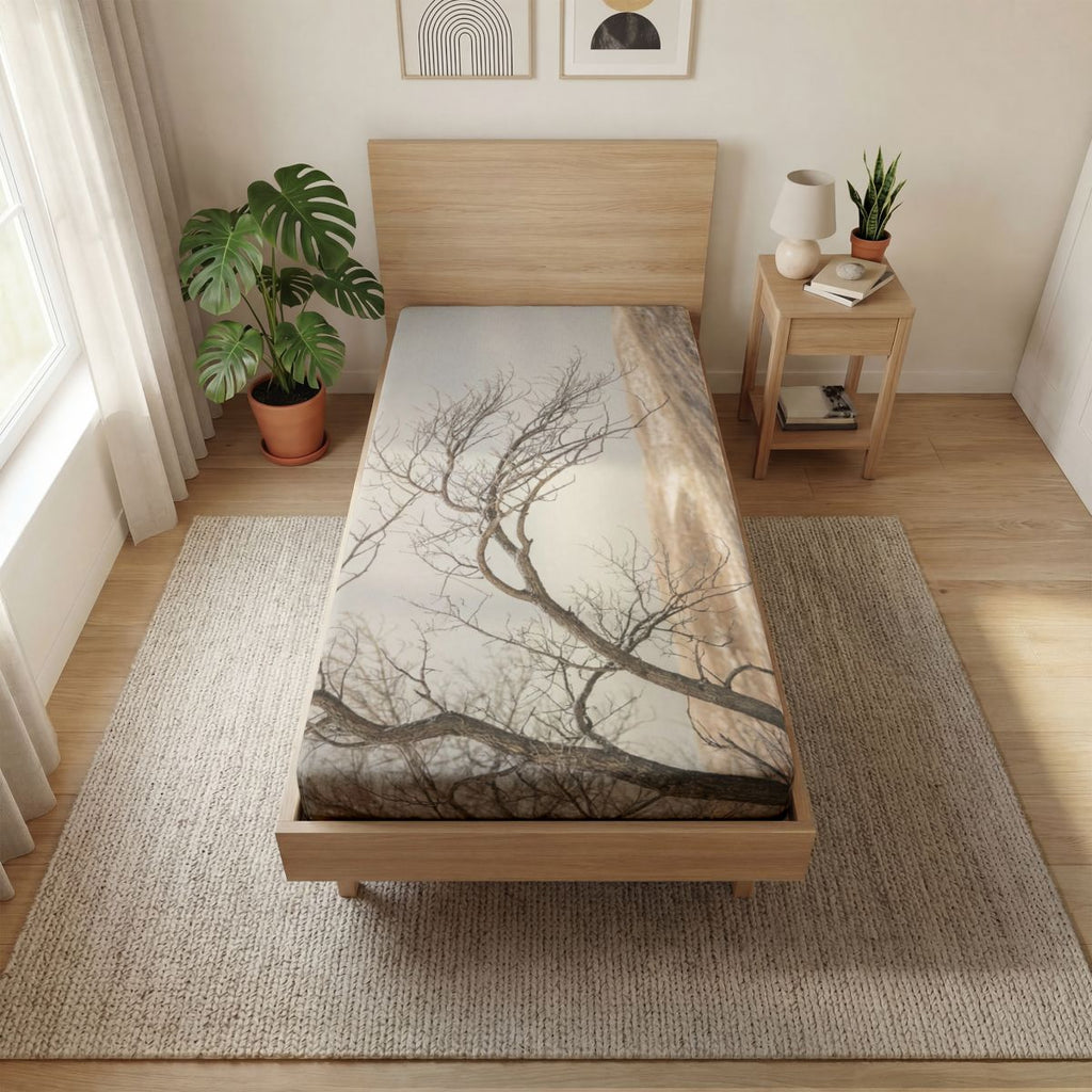 Fitted Sheet - Serene Winter Sleep