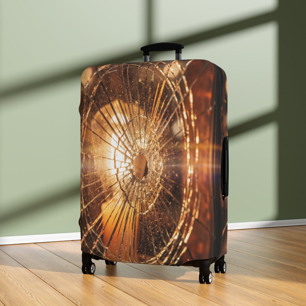 Luggage Cover - Moody Amber Glow