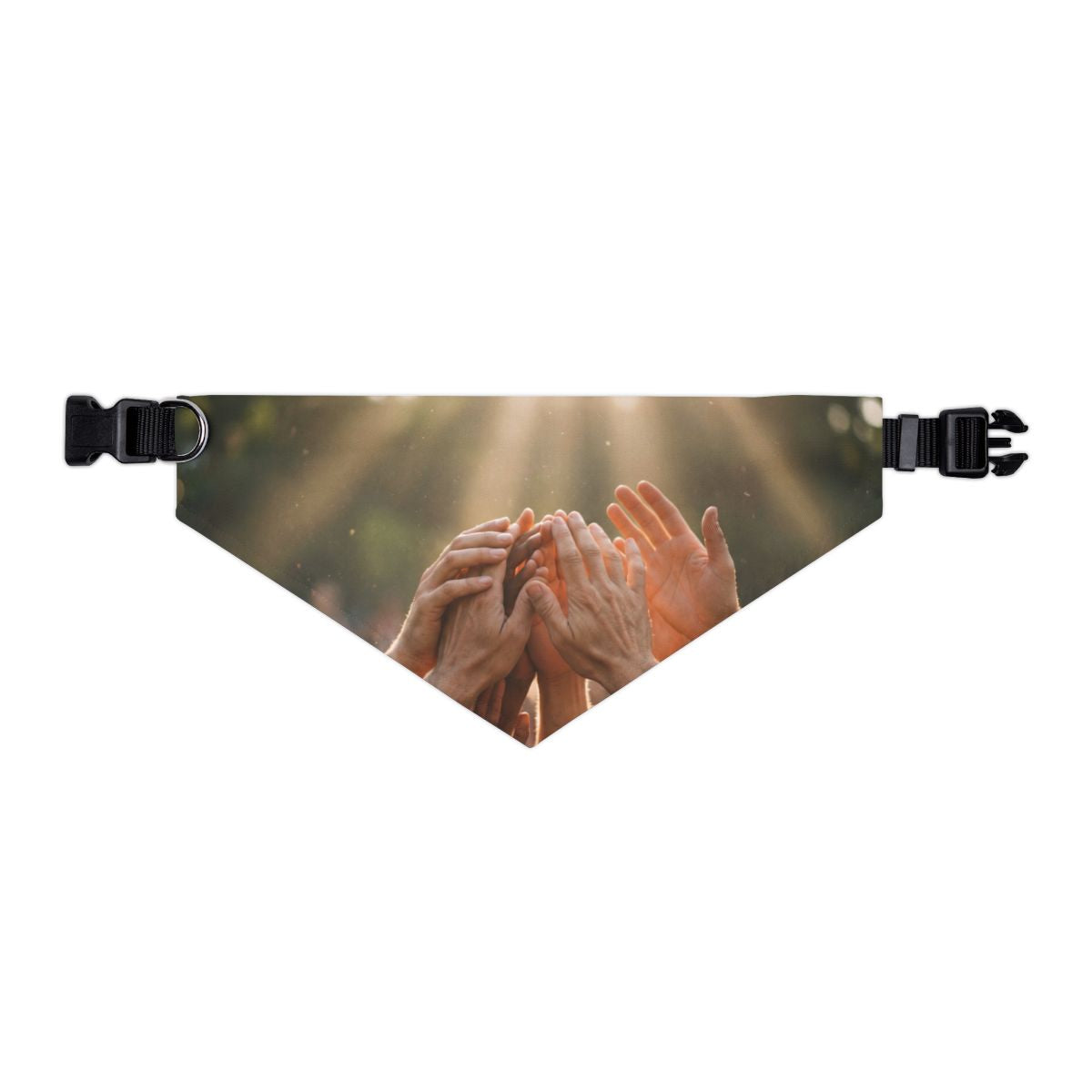 Pet Bandana Collar - Golden Rays of Unity Wall Art |...