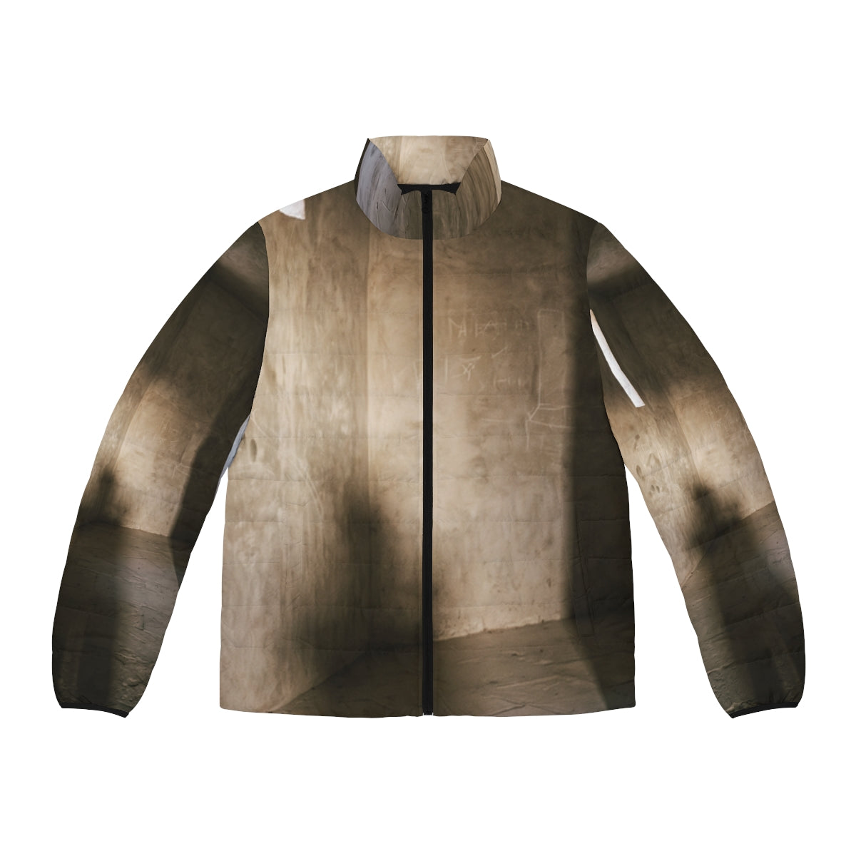 Men's Puffer Jacket - Shadows of the Citadel moody... |...