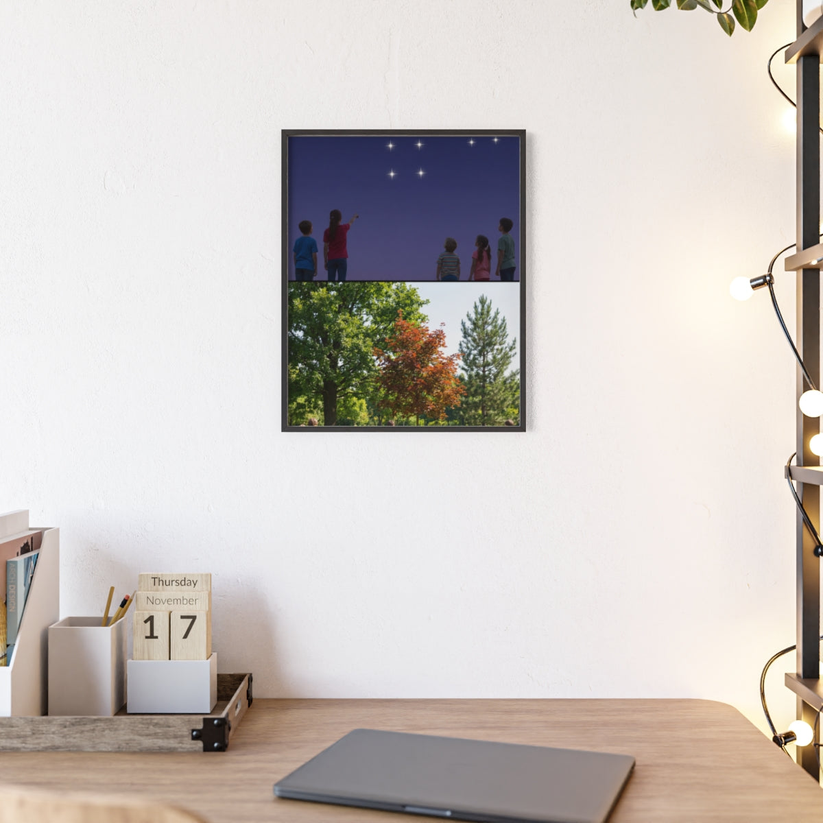 Wooden Framed Poster - Wonder — Portrait