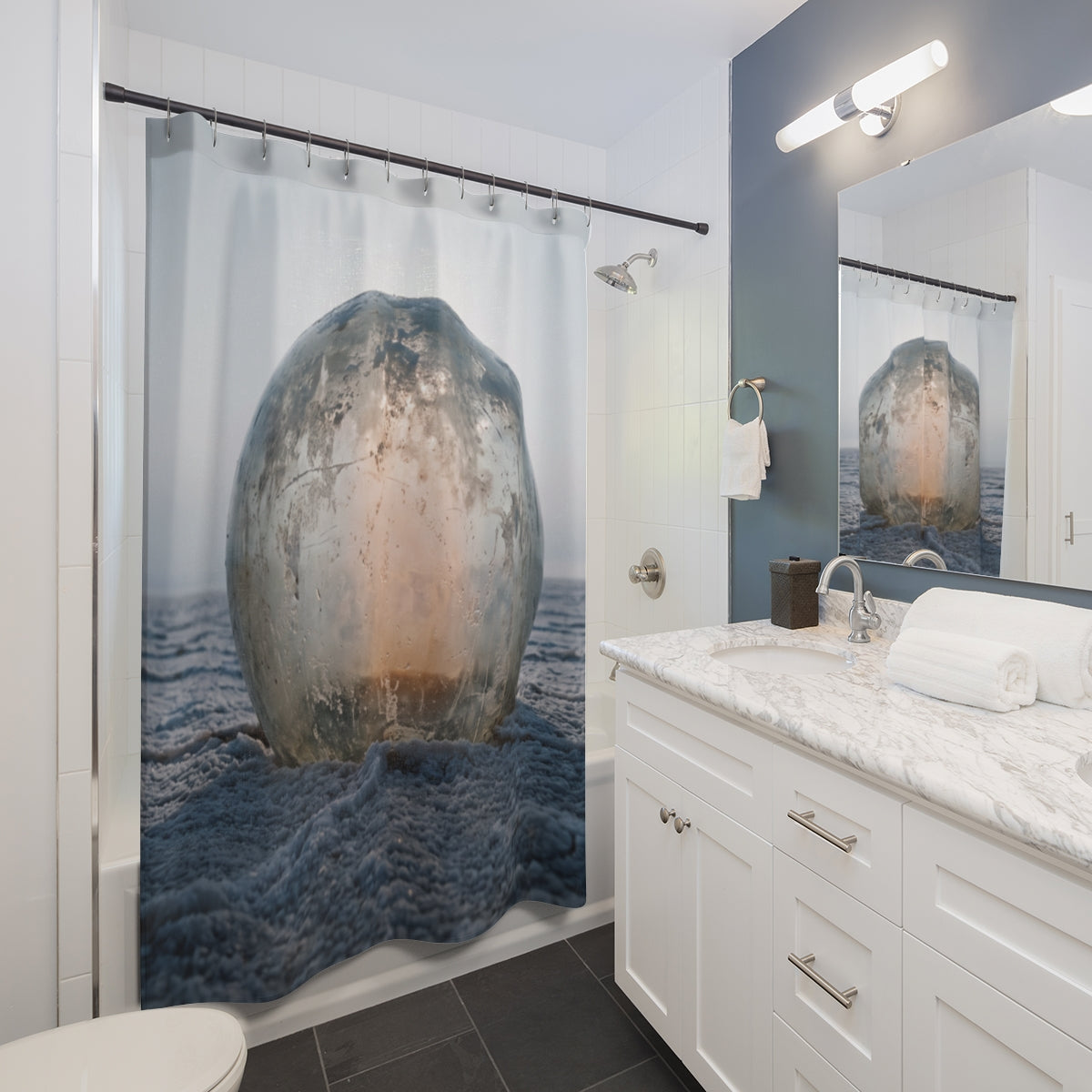 Shower Curtain - Desert Solitude Sanctuary | Echovira...