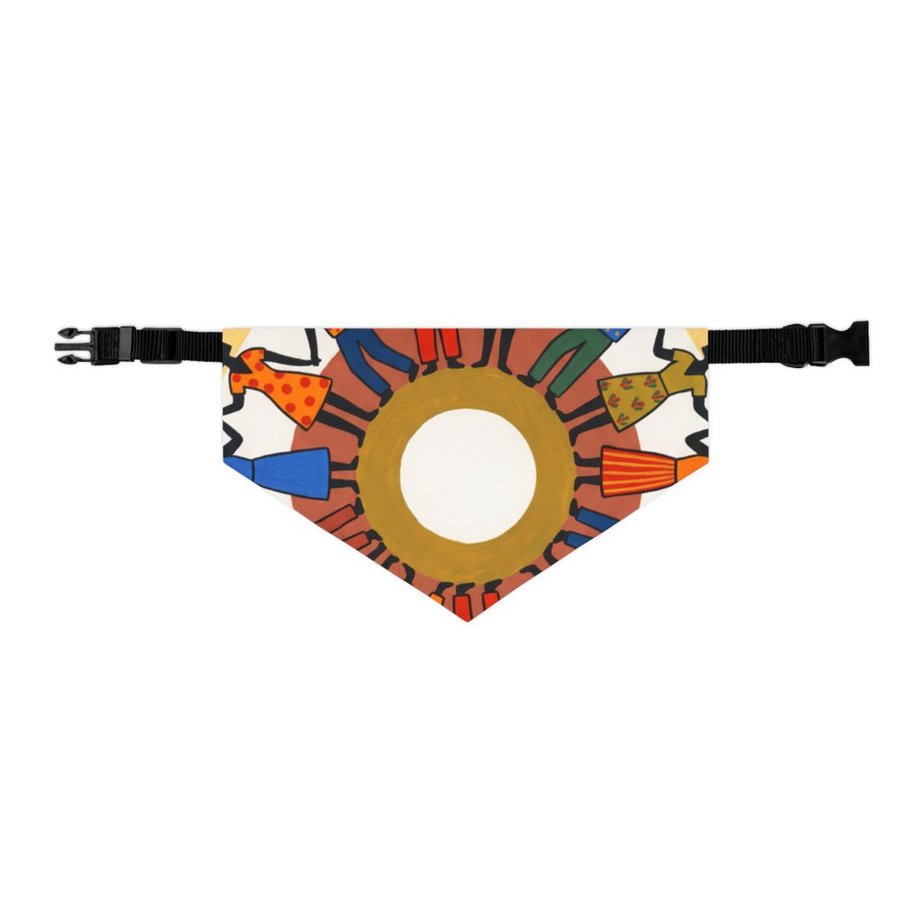 Pet Bandana Collar - Unity Mandala Folk Art | Echovira...