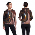 Fashion Hoodie - Amber Iris Reflection Fine Art Print |...
