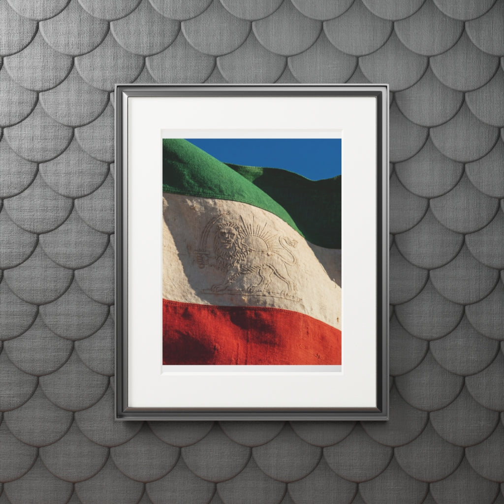 Fine Art Print - Persian Lion Flag — Portrait