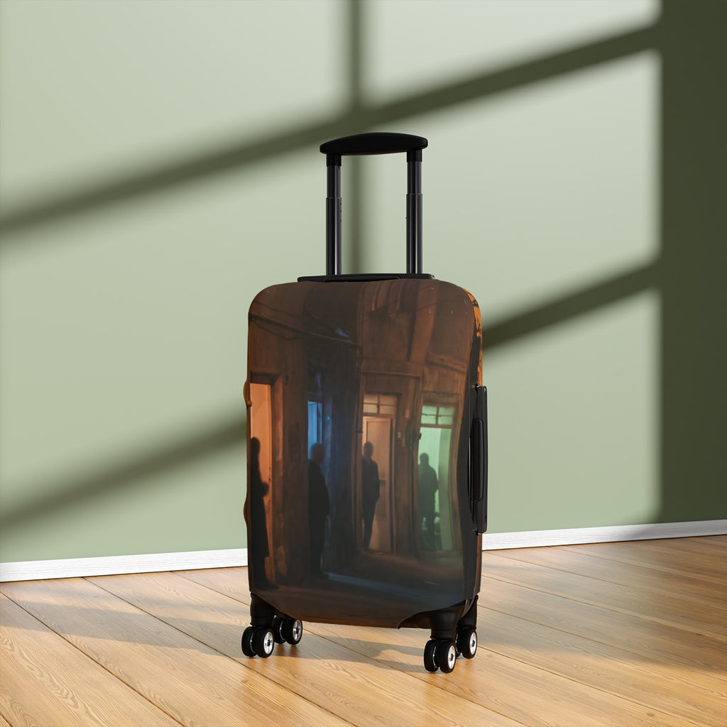 Luggage Cover - Shadowed Alleyway Mystery Art Print |...