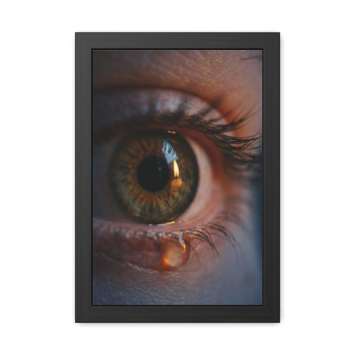 Framed Poster - Ethereal Gaze — Portrait