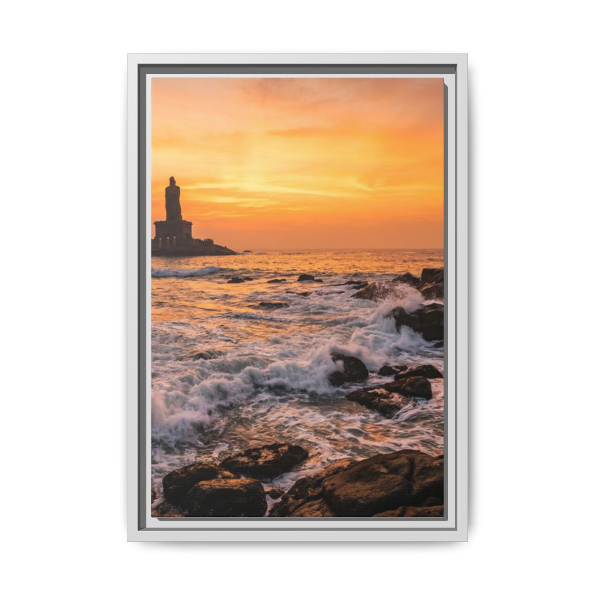 Framed Matte Canvas - Majestic Golden Coast