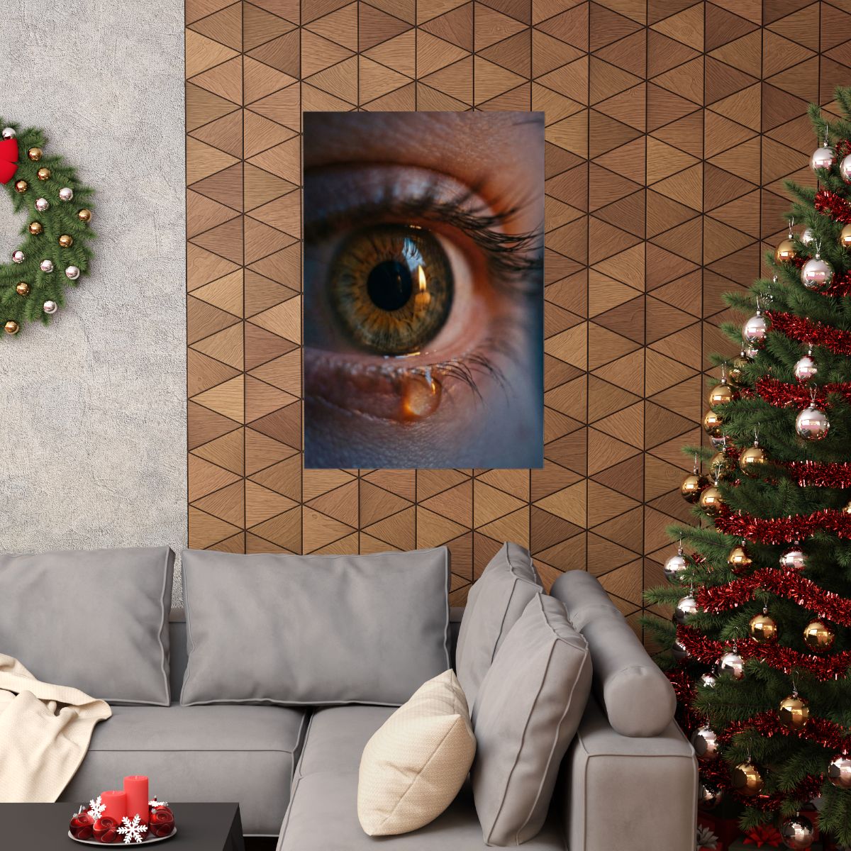 Matte Vertical Posters - Amber Iris Reflection Fine Art... |...