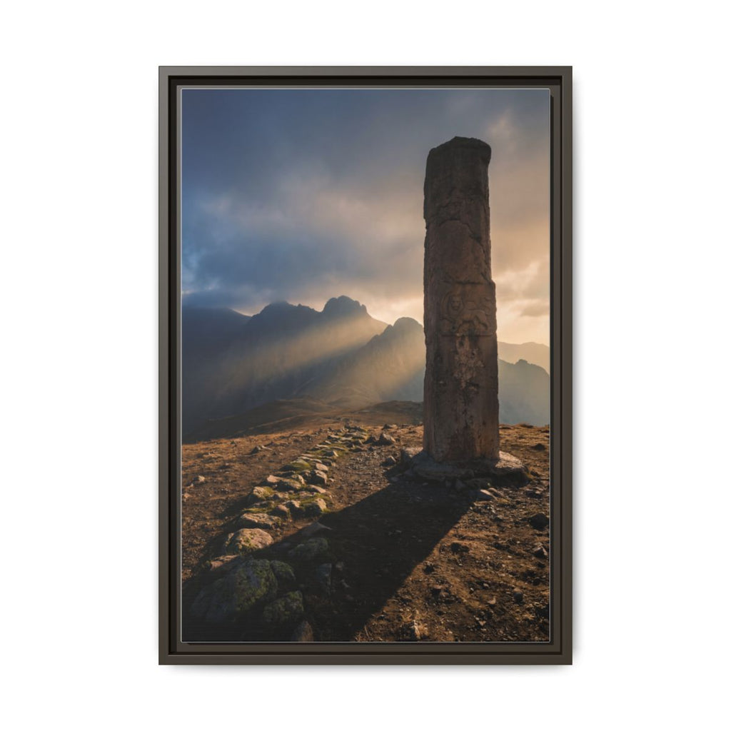 Framed Matte Canvas - Sun Peak