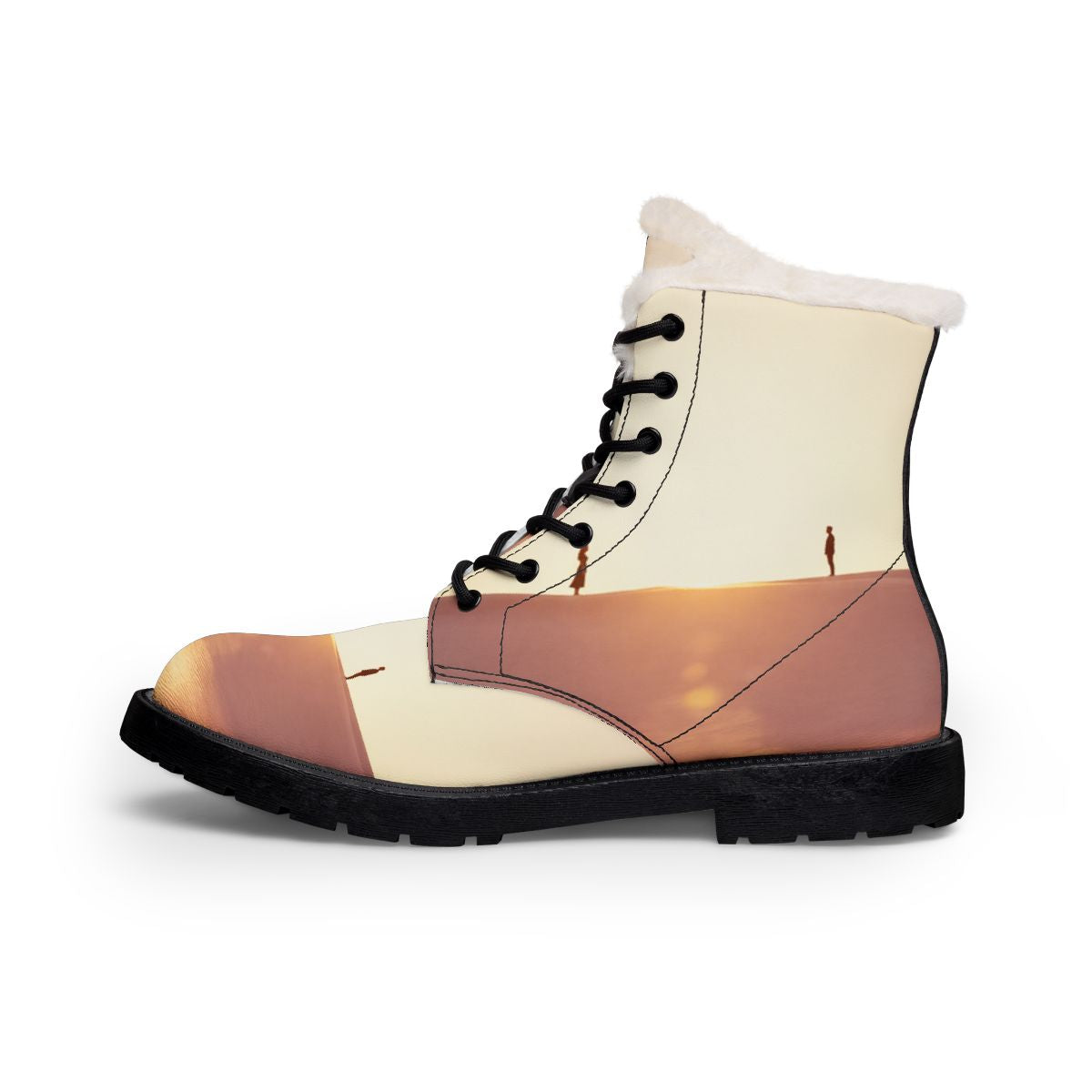 Women's Desert Dune Silhouette Fur Boots