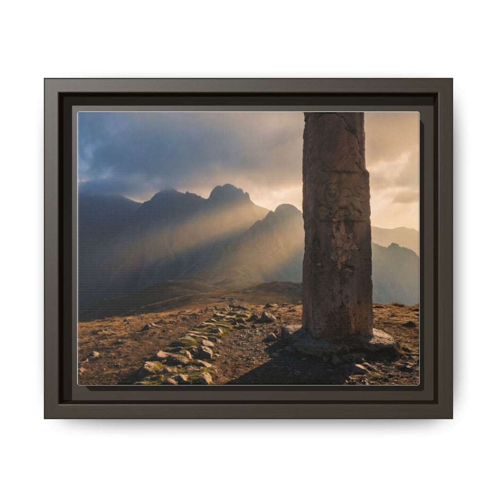 Gerahmtes mattes Canvas - Sun Peak