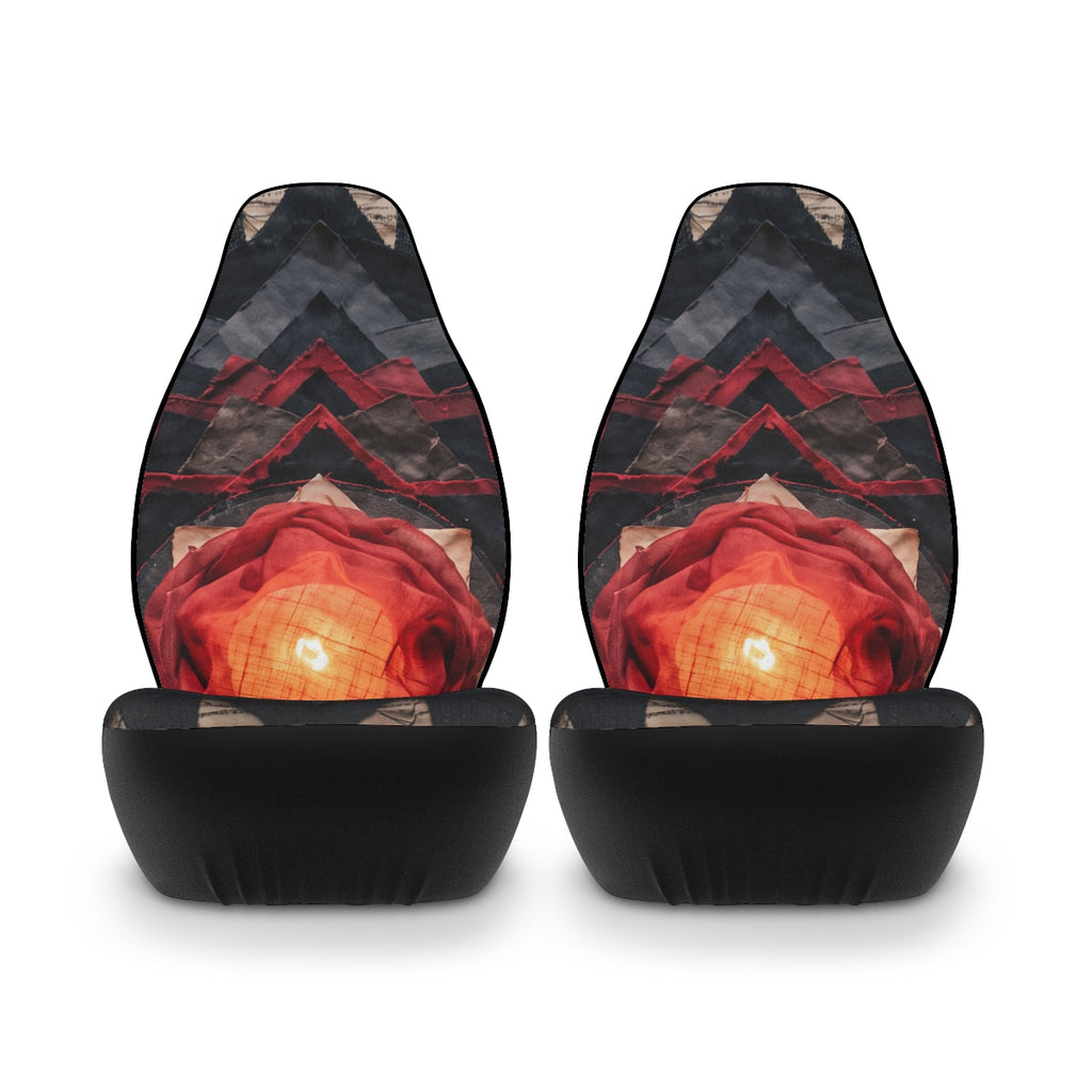 Car Seat Covers - Crimson Mandala Sanctum | Echovira Gallery