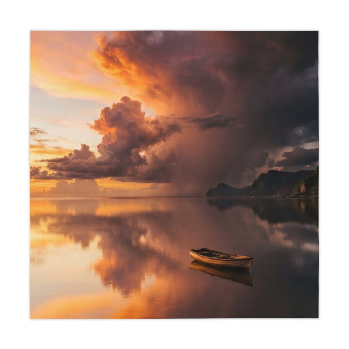 Tablecloth - Sunset Solitude Dining Cover | Echovira Gallery