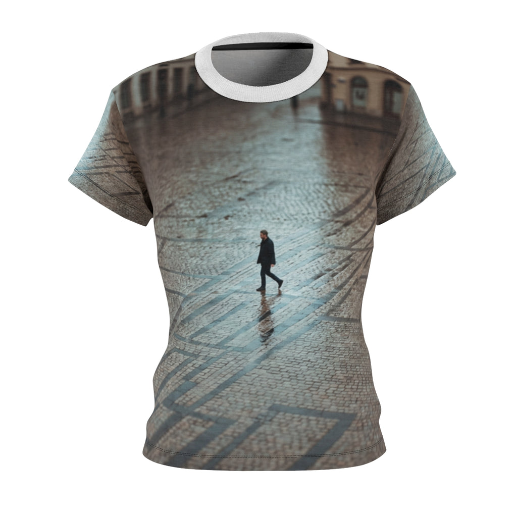 Women's Cut & Sew Tee Rainy Urban Art