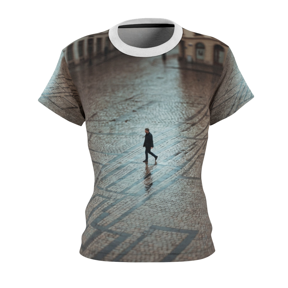 Women's Cut & Sew Tee Rainy Urban Art