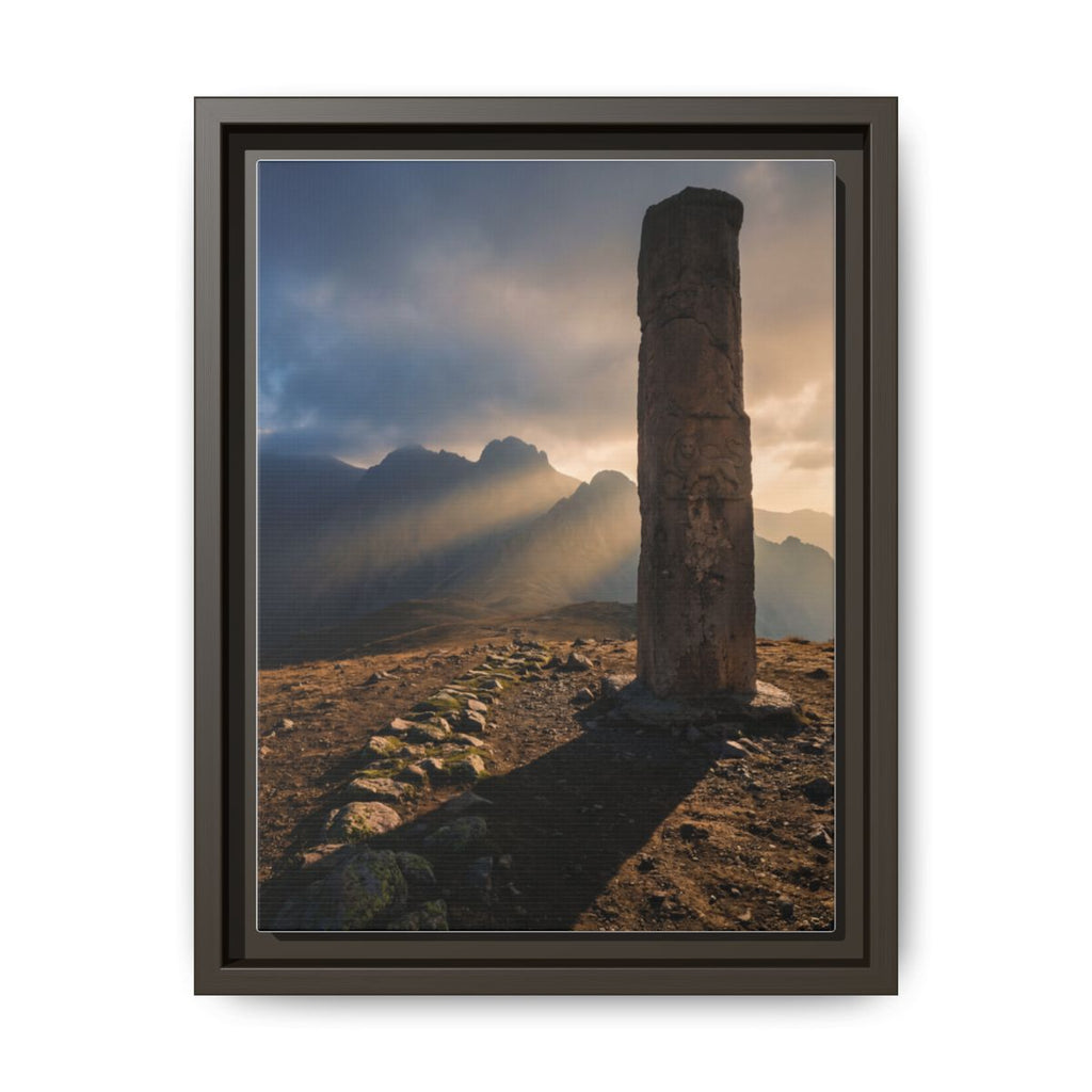 Framed Matte Canvas - Sun Peak