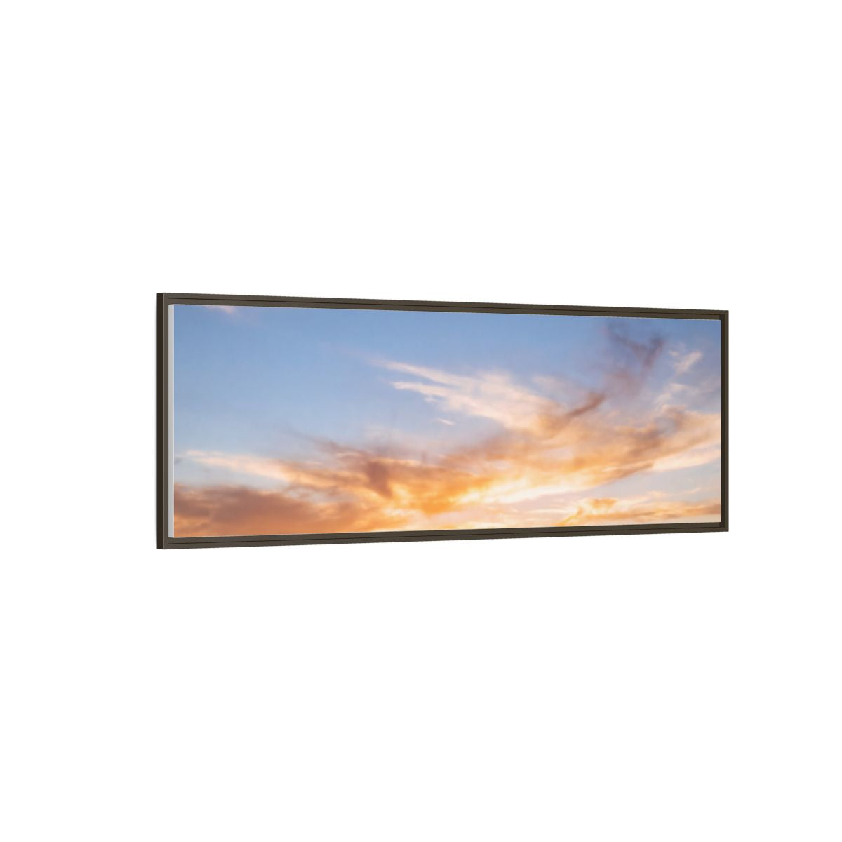 Framed Canvas - Sunset Silhouette