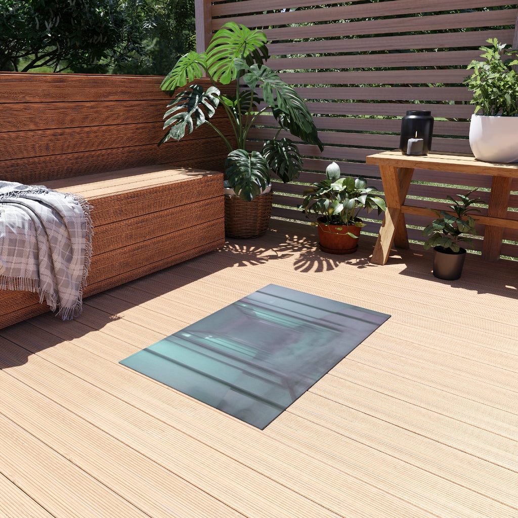Outdoor Rug - Neon Corridor Patio | Echovira Gallery