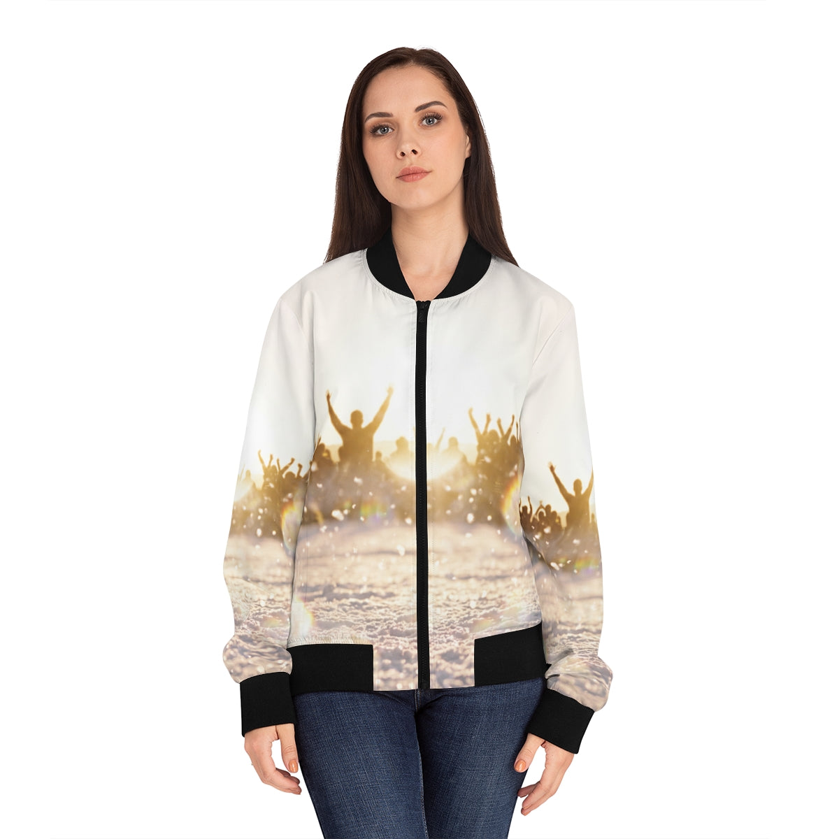 Women's Bomber Jacket Golden Hour Art