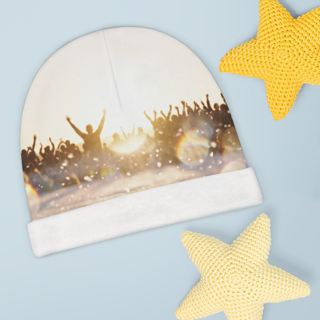 Baby Beanie Golden Hour Crowd Celebration