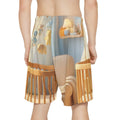 Pastel Blue Men's Sports Shorts - Calm Vibe