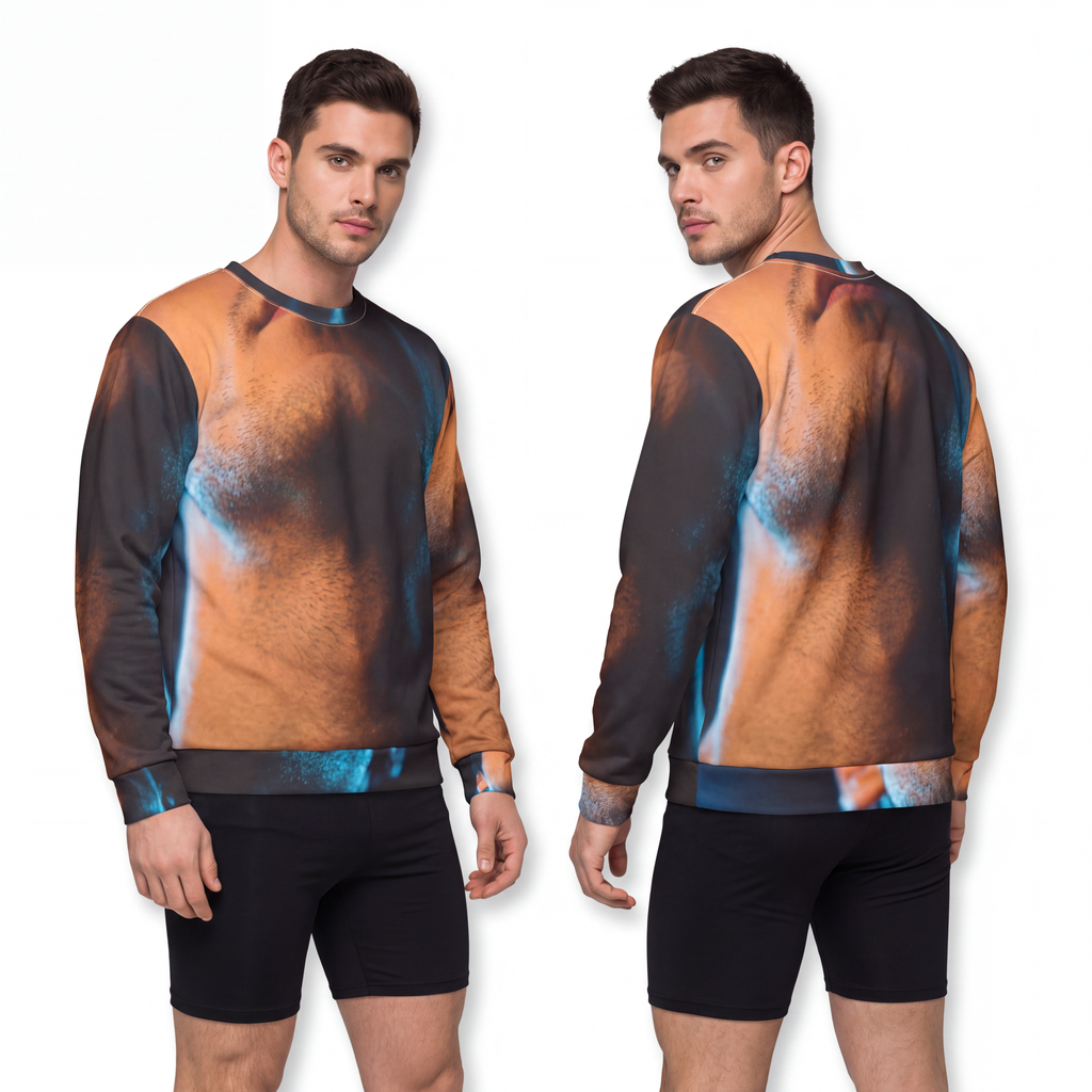 Men's Unisex Sweatshirt - Midnight Glow Portrait | Echovira...