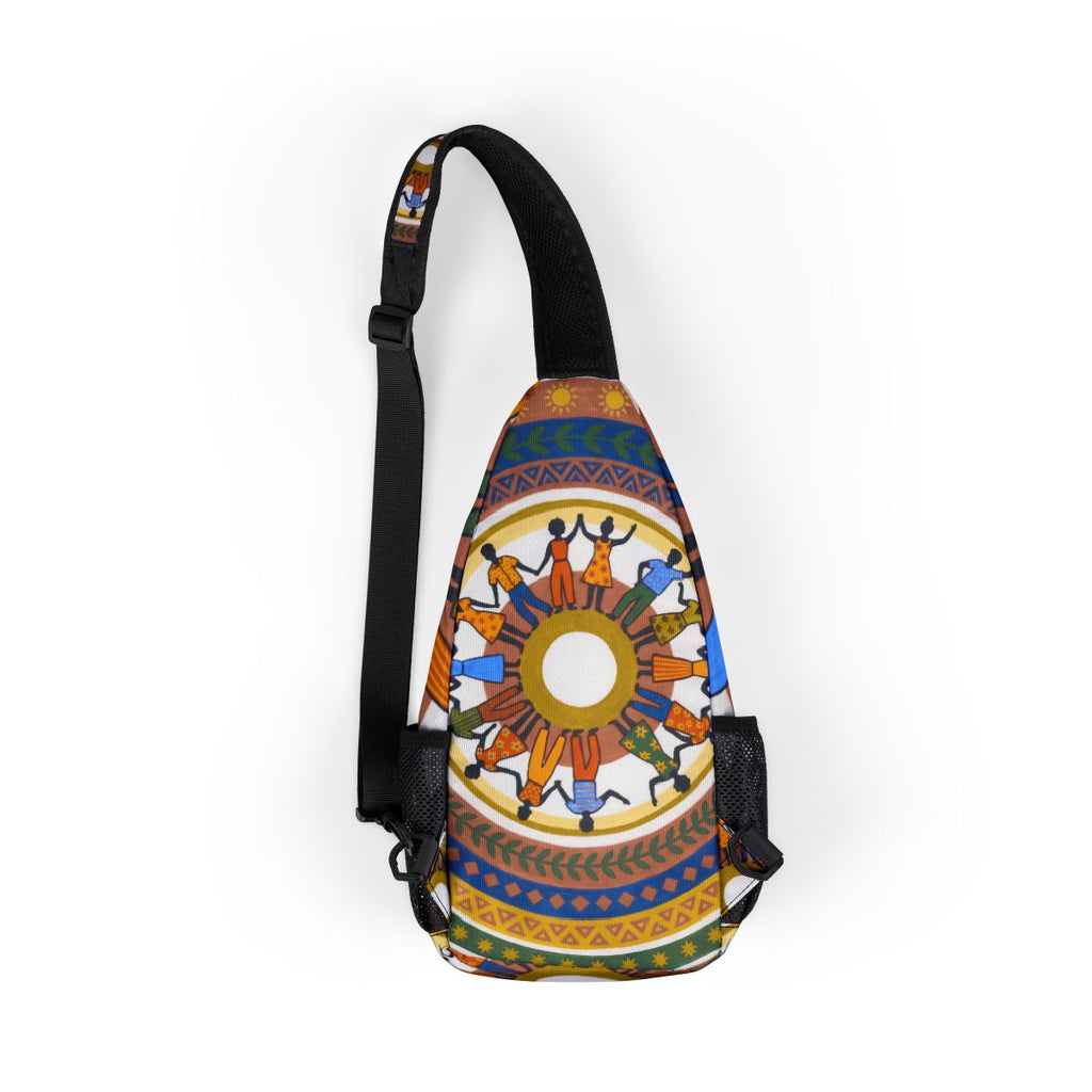 Chest Bag - Unity Mandala Folk Art | Echovira Gallery